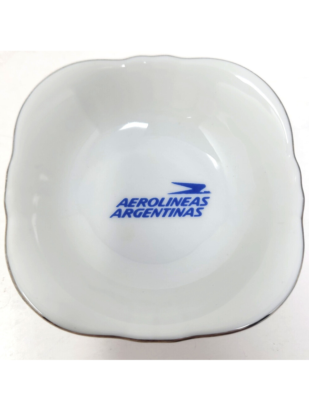 Vintage Aerolineas Argentinas Airline Verbano Porcelain Trinket Dish Argentina